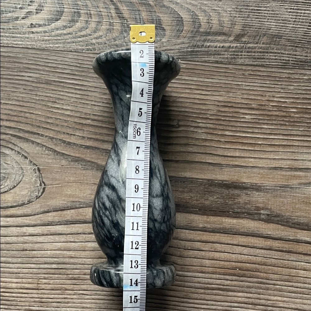 Elegant Black Marble Vase